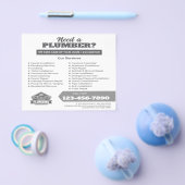 Professionele Loodgietersbedrijf Logo Flyer (Enkel)