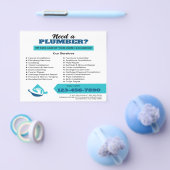 Professionele Loodgietersbedrijf Logo Flyer (Enkel)