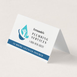 Professionele Loodgietersbedrijf Logo Visitekaartje