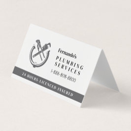 Professionele Loodgietersbedrijf Logo Visitekaartje