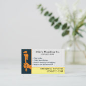 Professionele Loodgietersdienst Aangepaste Loodgie Visitekaartje (Staand voorkant)