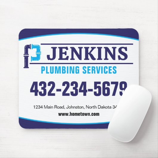 professionele loodgietersdienst muismat (Met muis)