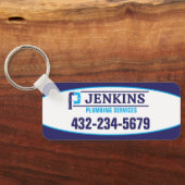 professionele loodgietersdienst sleutelhanger (Achterkant)