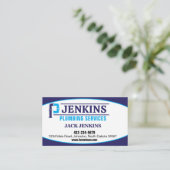 professionele loodgietersdienst visitekaartje (Staand voorkant)