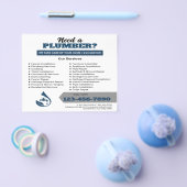 Professionele Loodgietersdienst Waterdruppel Logo Flyer (Enkel)