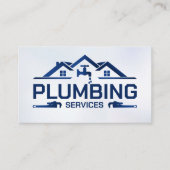 Professionele loodgietersdiensten visitekaartje (Voorkant)