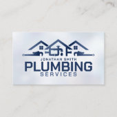 Professionele loodgietersdiensten visitekaartje (Voorkant)