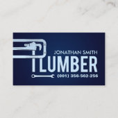 Professionele loodgietersdiensten visitekaartje (Voorkant)