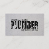 Professionele loodgietersdiensten visitekaartje (Voorkant)