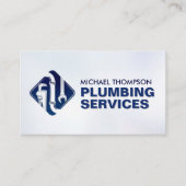 Professionele loodgietersdiensten visitekaartje (Voorkant)