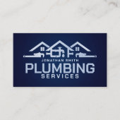Professionele loodgietersdiensten visitekaartje (Voorkant)