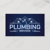 Professionele loodgietersdiensten visitekaartje (Voorkant)