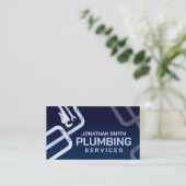 Professionele loodgietersdiensten visitekaartje (Staand voorkant)