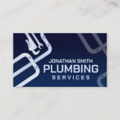 Professionele loodgietersdiensten visitekaartje (Voorkant)