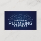 Professionele loodgietersdiensten visitekaartje (Voorkant)