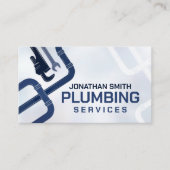 Professionele loodgietersdiensten visitekaartje (Voorkant)