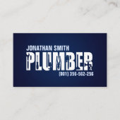Professionele loodgietersdiensten visitekaartje (Voorkant)