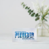 Professionele loodgietersdiensten visitekaartje (Staand voorkant)
