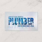 Professionele loodgietersdiensten visitekaartje (Voorkant)