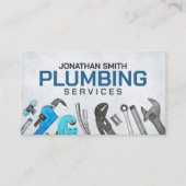 Professionele loodgietersdiensten - Waterverf Visitekaartje (Voorkant)