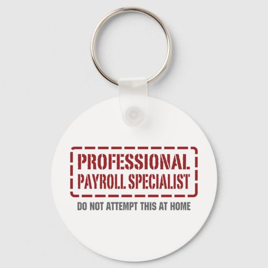 Professionele loonlijstspecialist sleutelhanger (Voorkant)