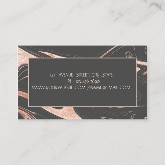 Professionele Lotus Gold Stripe Yoga Instructeur Visitekaartje (Achterkant)