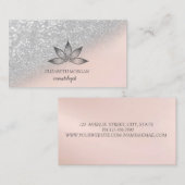 Professionele Lotus Silver Bokeh Visitekaartje (Voorkant / Achterkant)