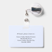 Professionele LPN Badge (Achterkant met intrekbare clip)