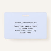 Professionele LPN Badge (Achterkant)