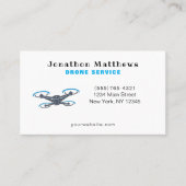 Professionele luchtdrone service visitekaartje (Voorkant)