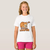 Professionele Lummel Grappige Slapende Kat T-shirt (Voorkant volledig)