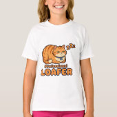 Professionele Lummel Grappige Slapende Kat T-shirt (Voorkant)