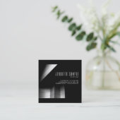 Professionele Luxe Architectuur UV Matte Vierkante Visitekaartje (Staand voorkant)