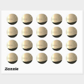 Professionele luxe gouden pen notaris ronde sticker (Vel)
