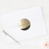 Professionele luxe gouden pen notaris ronde sticker (Envelop)