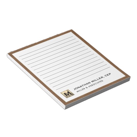 Professionele luxearme notitieblok (Schuin)