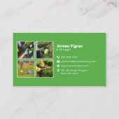 Professionele maaien gazon zorg landschapsarchitec visitekaartje (Achterkant)