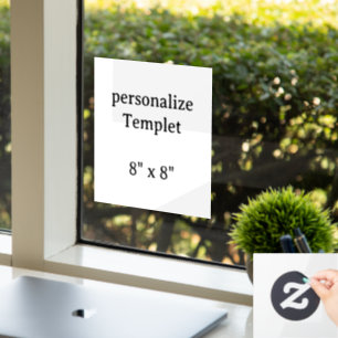 professionele Maak je eigen 8" x 8" vierkant Raamsticker