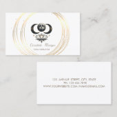 Professionele maan gouden cirkels Lotus Visitekaartje (Voorkant / Achterkant)