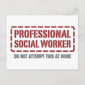 Professionele maatschappelijk werkers briefkaart (Voorkant)