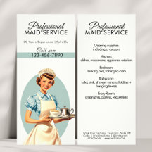 Professionele Maid Housekeeping Service Retro