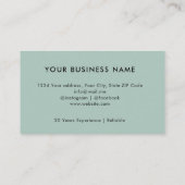 Professionele Maid Housekeeping Service Retro Visitekaartje (Achterkant)