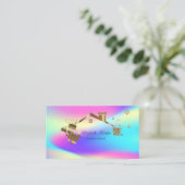 Professionele Maid Schoonmaak Huis Kleurrijk Visitekaartje (Staand voorkant)