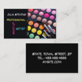 Professionele make-up artiest, Beauty Salon-kaart Visitekaartje (Voorkant / Achterkant)