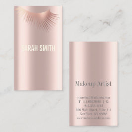 Professionele make-up artiest en wimper expert visitekaartje
