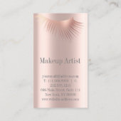 Professionele make-up artiest en wimper expert visitekaartje (Achterkant)