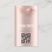 Professionele make-up artiest en wimper expert visitekaartje (Voorkant)