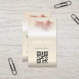 Professionele make-up artiest en wimper expert visitekaartje