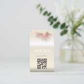 Professionele make-up artiest en wimper expert visitekaartje (Staand voorkant)