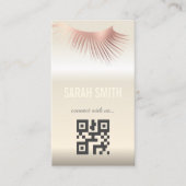 Professionele make-up artiest en wimper expert visitekaartje (Voorkant)